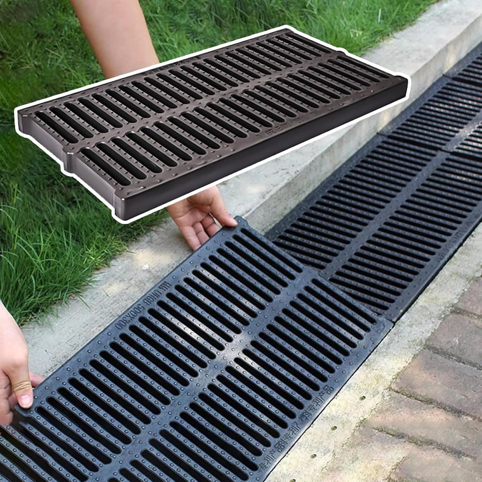GDMDPTE Outdoor Drain Cover Removable Gutter & Sewer Grate Plastic Strainer Filter for Tubs & Basins Drainage Solution Prevents Clogs & Debris