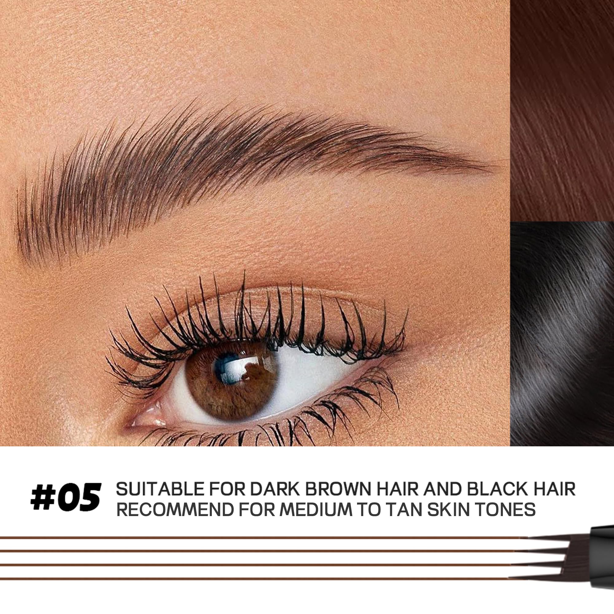 Waterproof Eyebrow Pen - Natural Brows, 2 Pack -3