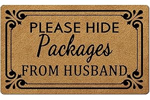 Please Hide Packages from Husband Door Mat
