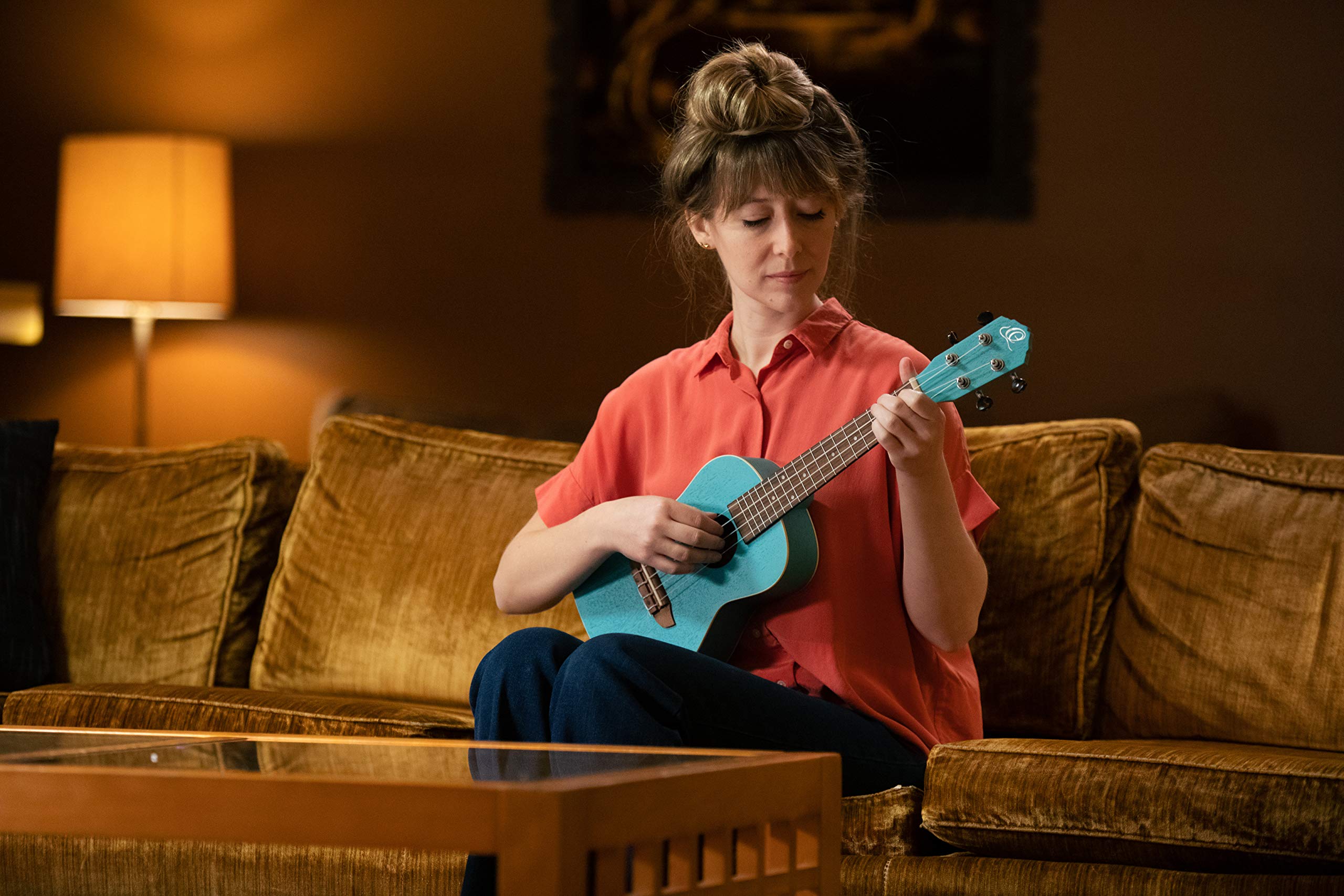 Ortega Guitars Ukulele Concerto Acustico – Earth Series – Okoume, Light Blue (RULAGOON)