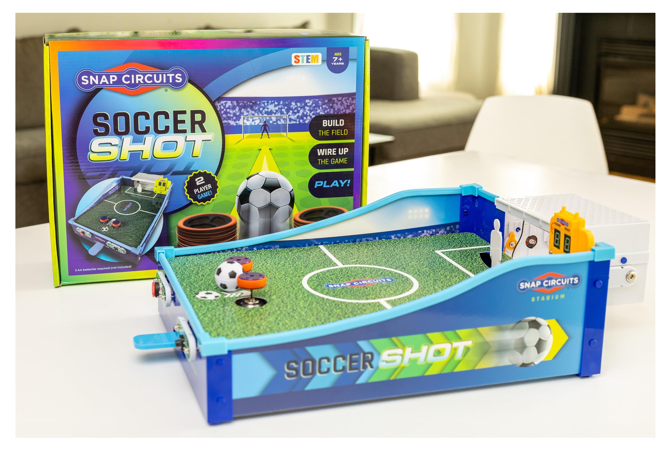 Soccer Shot | Soccer Game | 2-Player Game | Tabletop Game | STEM Toy | 7+ Years