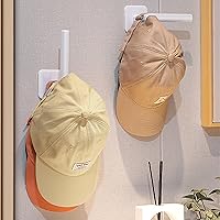 Vista 7 de Pack of 10 Wall Mounted Hat Hooks/Hat Rack Baseball Caps/Holds 10+ Hats/L-Shaped Hat Rack Baseball Caps/Modern Wall Mounted Hat Rack Closet Organizer