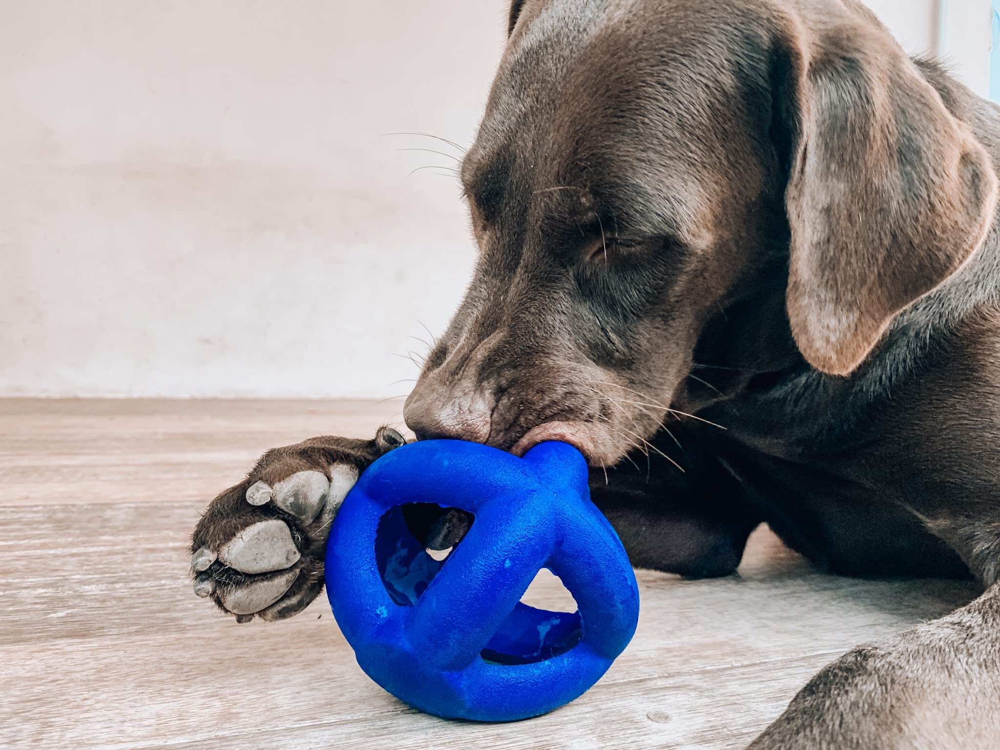 SuperChewy Tough Dog Cage Ball Toy | Dożywotnia gwarancja wymiany, mocna guma naturalna, świetna zabawka dla psa, zabawka do żucia dla psów, bardzo trwała zabawka do żucia dla agresywnych żuć, dla dużych ras