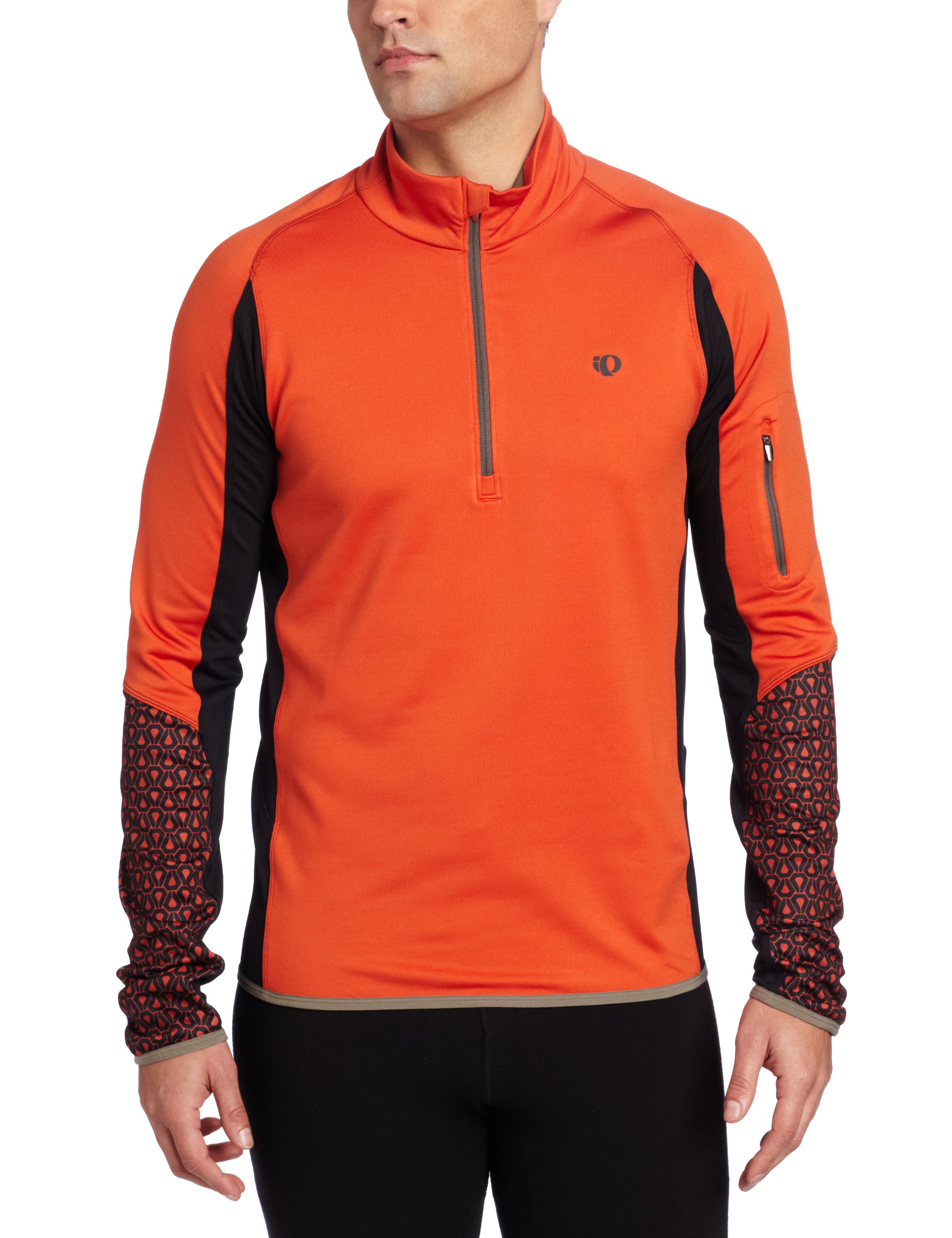 Pearl Izumi Men's Ultra Thermal Top, Rust/Black, Small