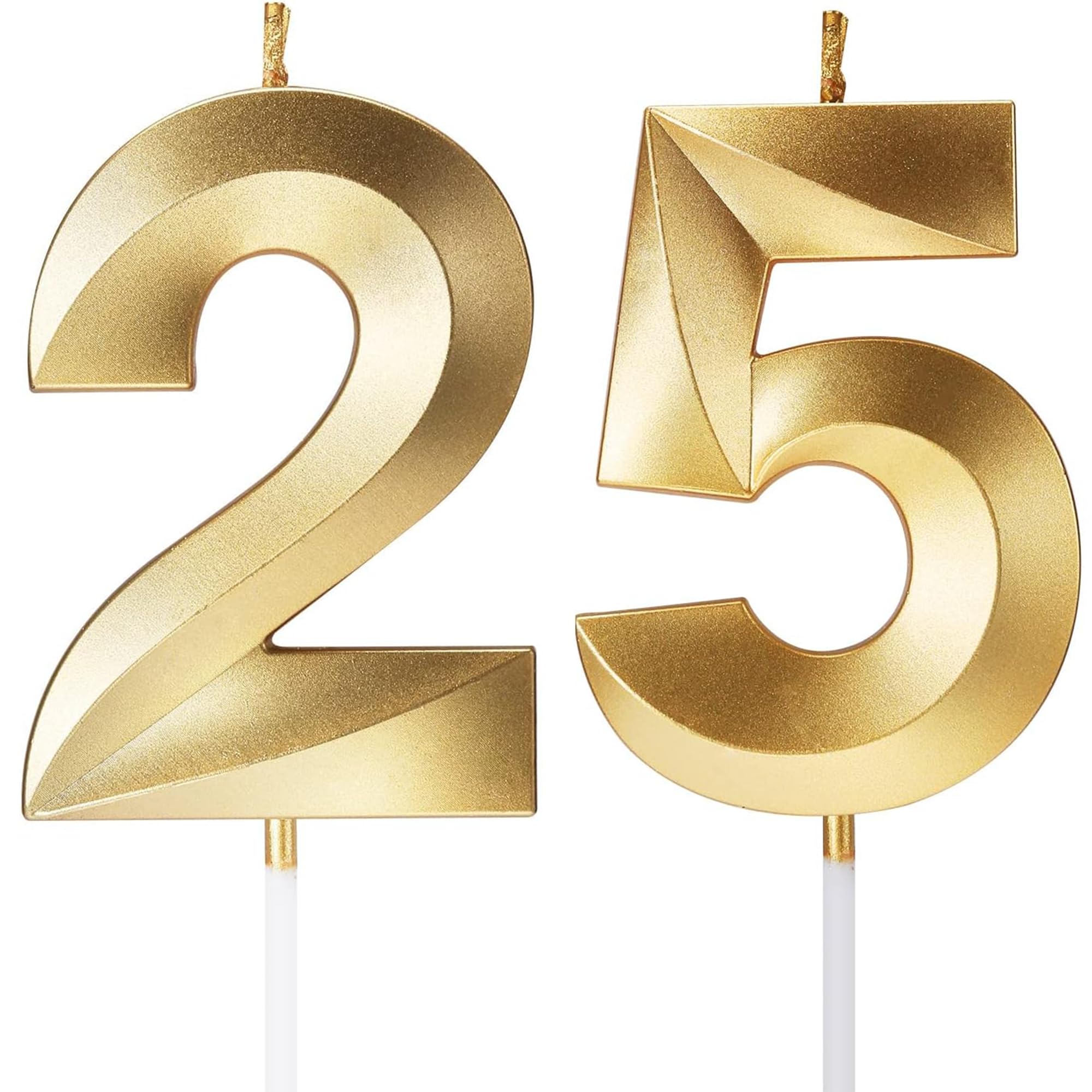 Birthday Candles Number Candles Age Year for Cakes Happy Birthday 3D Designed Wedding Anniversary Party Cake Topper Decorations