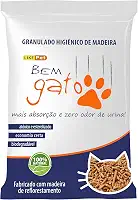Granulado Higiênico de Madeira Bem Gato, Like Pet, Marrom, 15kg