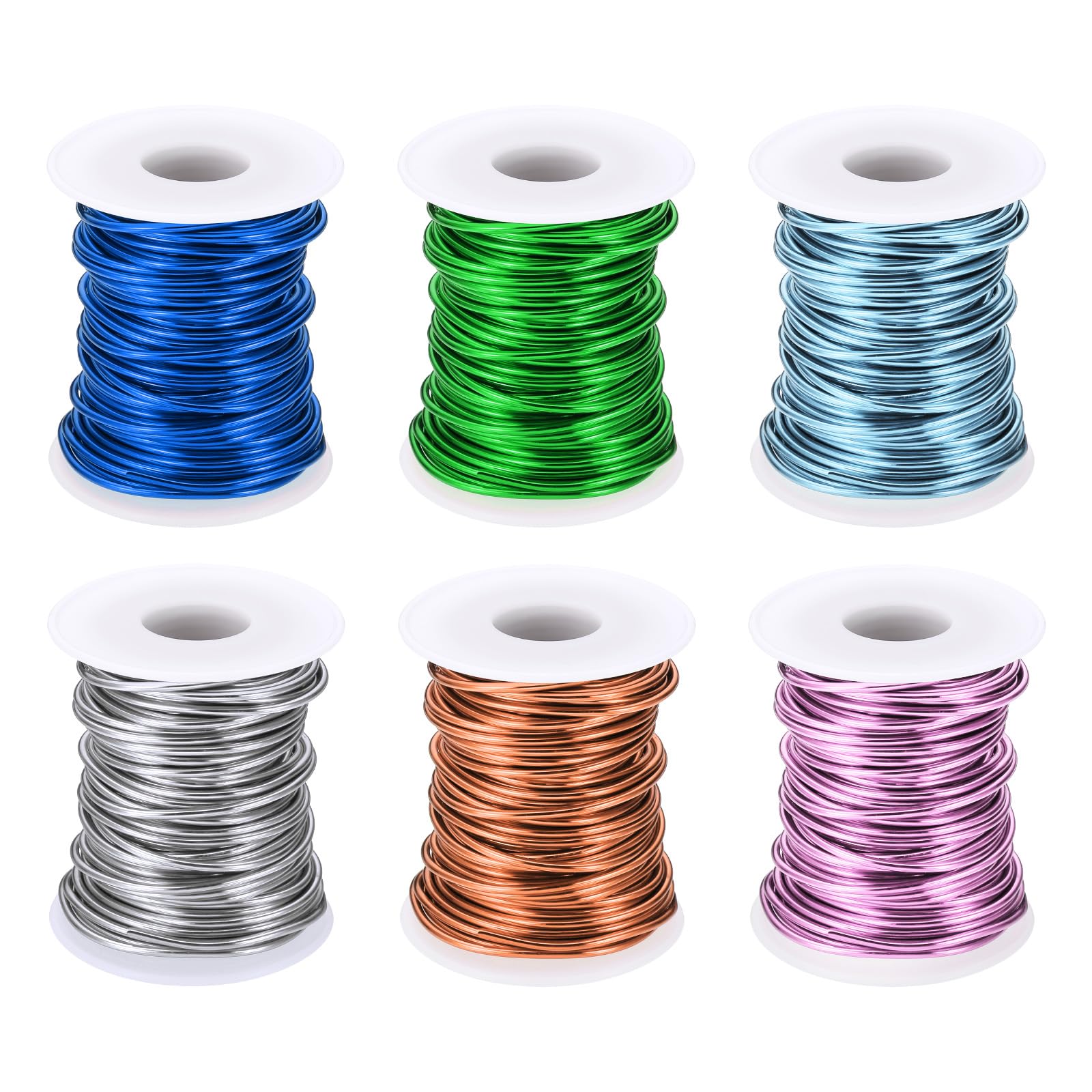 PATIKIL 6 Rollos De Manualidades De Aluminio Calibre 12 2 mm 49.2 Pies