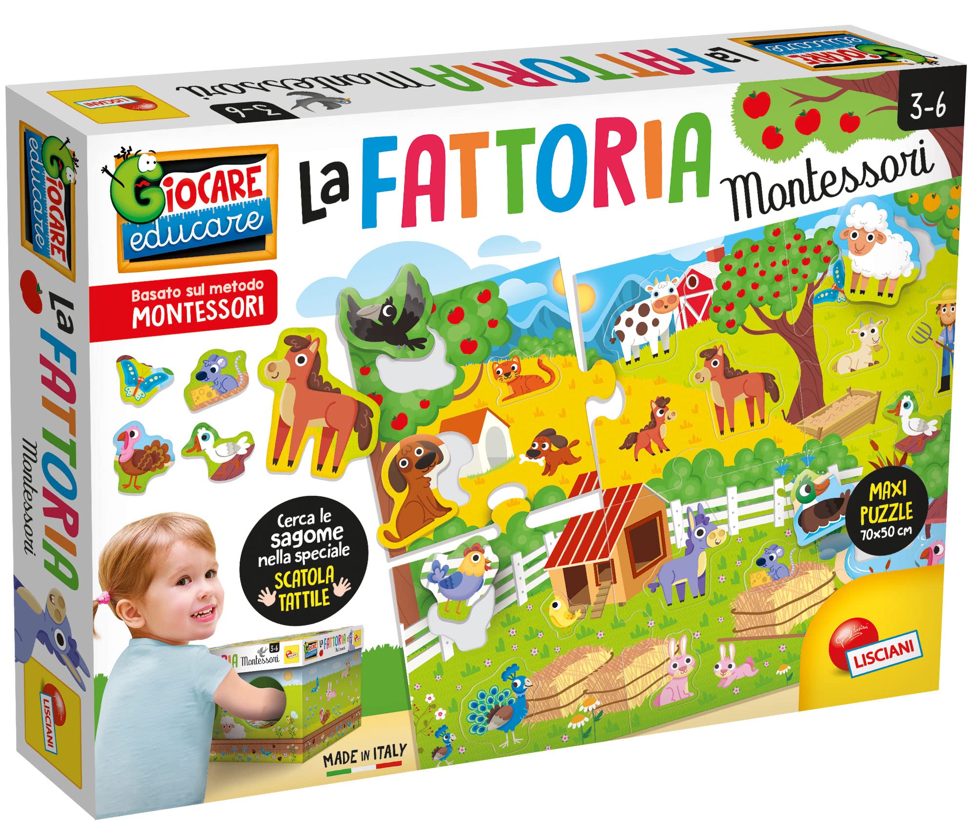 Liscianigiochi Montessori Maxi My Farm, Color, 95179
