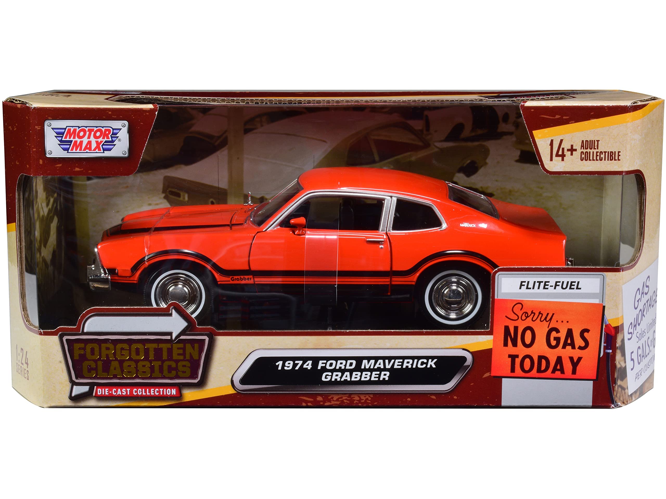 Amazon.com: 1974 Maverick Grabber Orange with Black Stripes