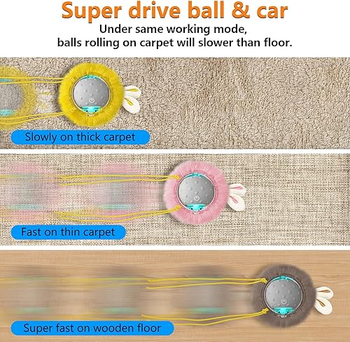 Miniatura 2 de Juguetes interactivos para gatos activados, juguetes de ejercicio para gatos de interior