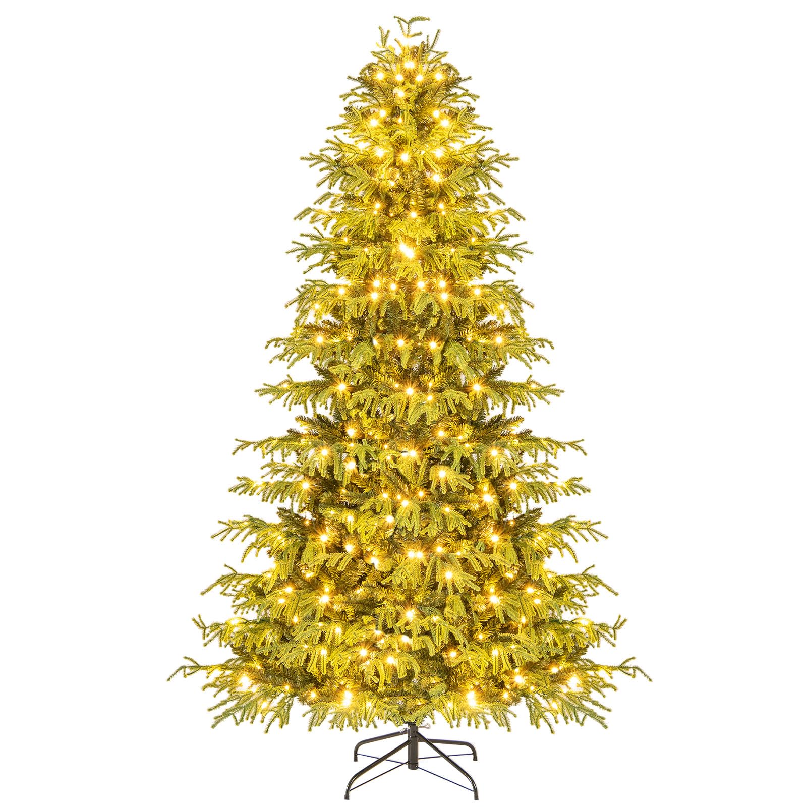 Amazon.com: Goplus 7 FT Pre-Lit Artificial Christmas Tree, Hinged
