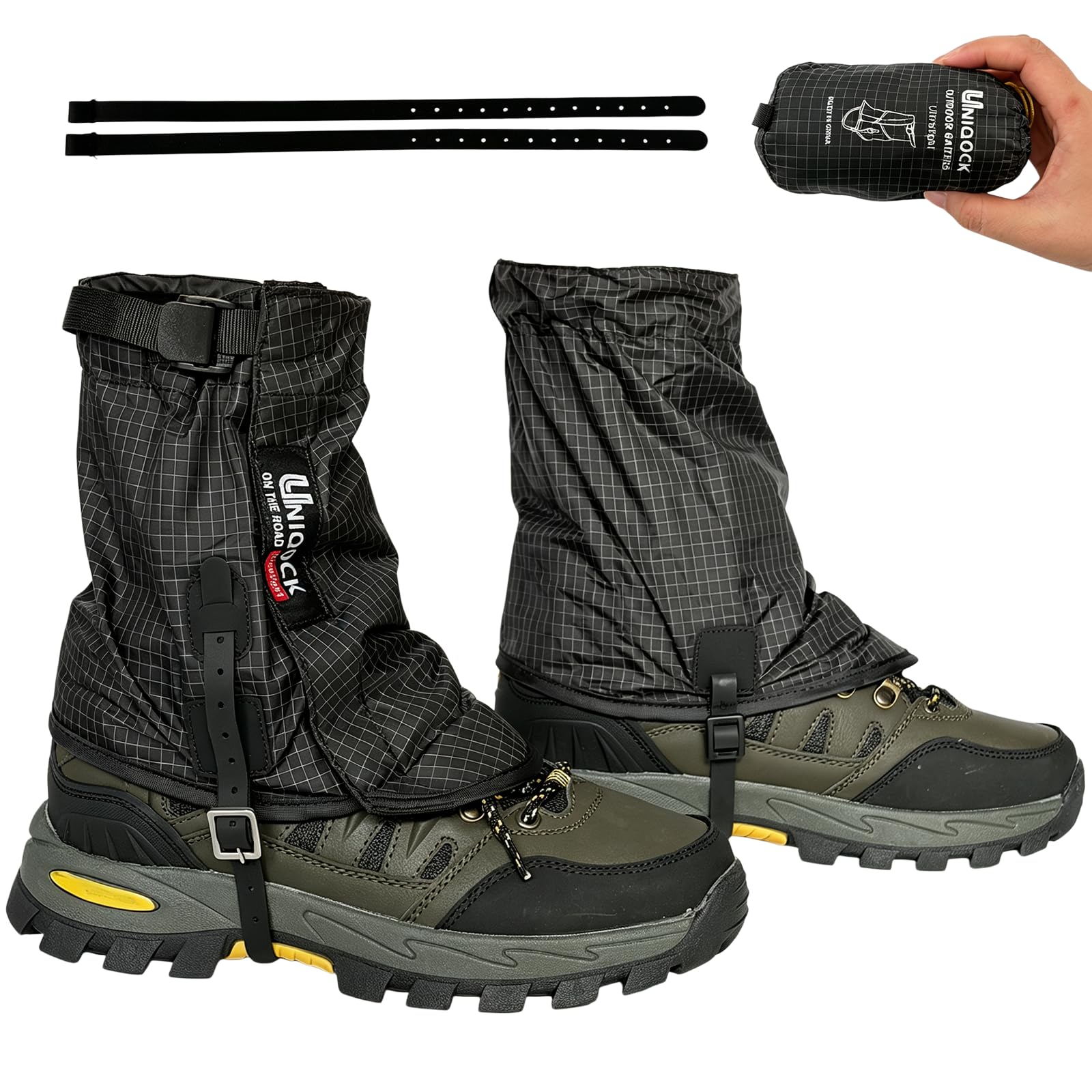 Ghette alla caviglia per escursioni: ghette traspiranti per trail running, alpinismo, ghette basse leggere all'aperto, resistenti all'acqua, protezione durevole per le gambe per sentieri