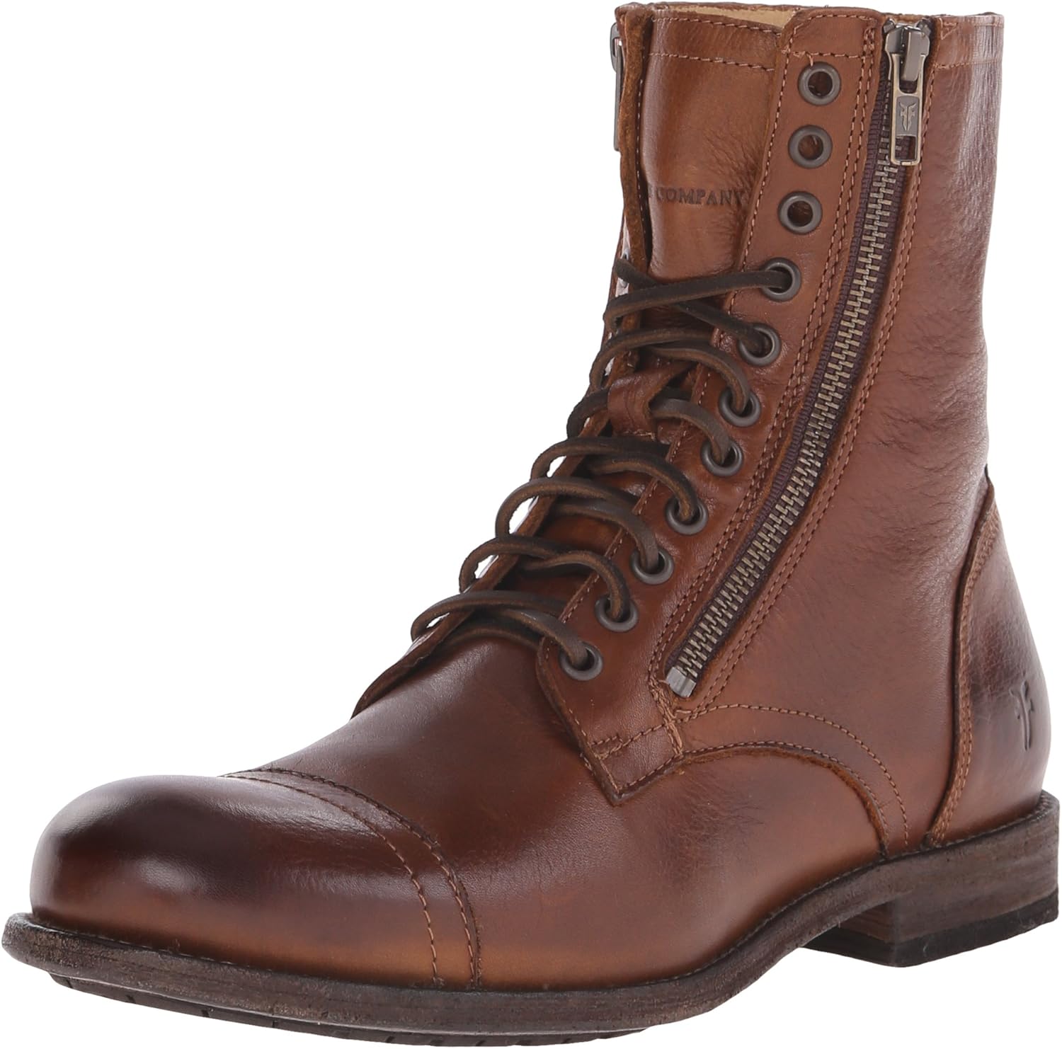 FRYE Men's Tyler Double Zip Combat Boot Motorcycle & Combat