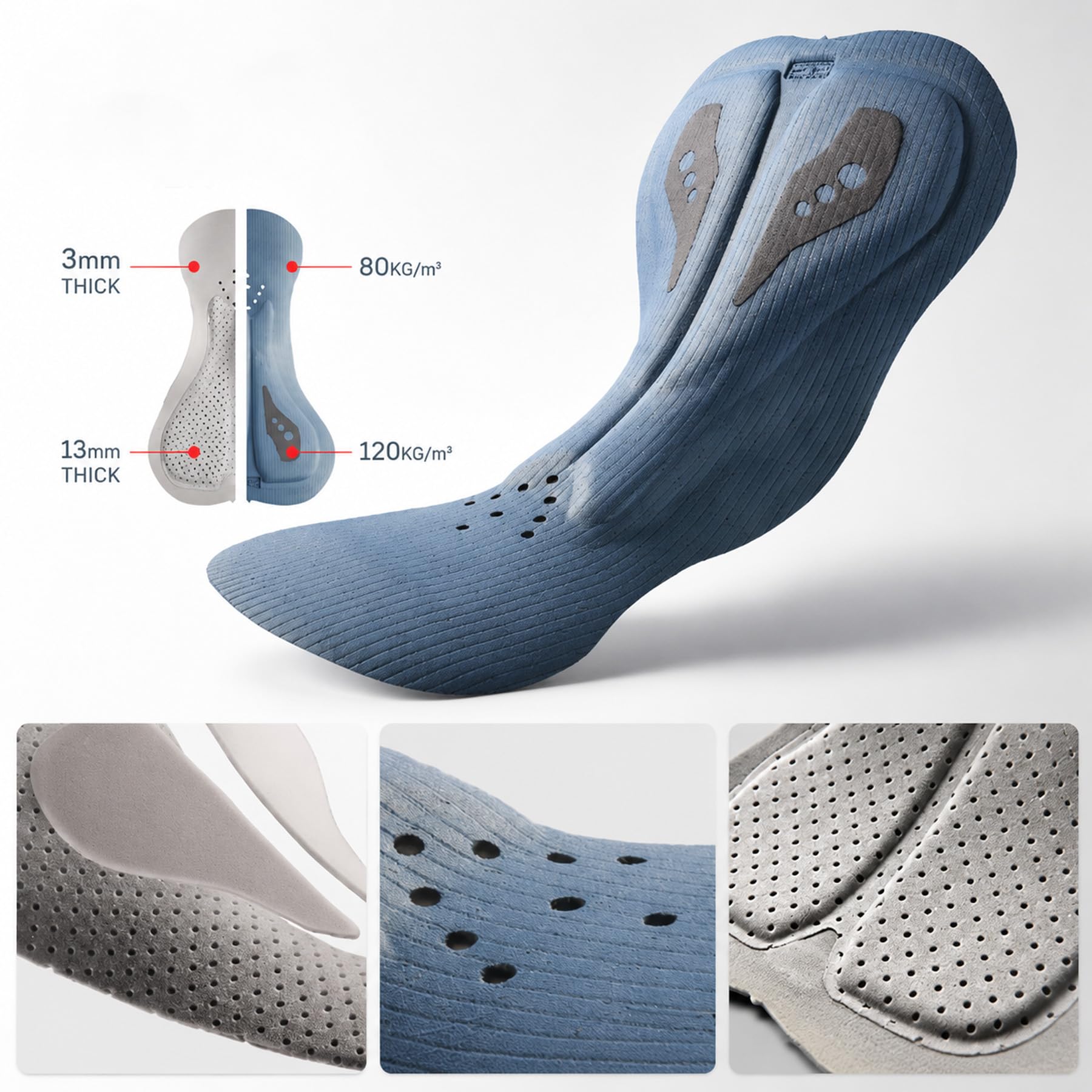 Culote con Tirantes Hombre con Acolchado 4D para rutas largas Ciclismo Carretera/MTB, Ligero, Transpirable, Secado rápido, compresión Alta, Carrera, Touring, spinningg
