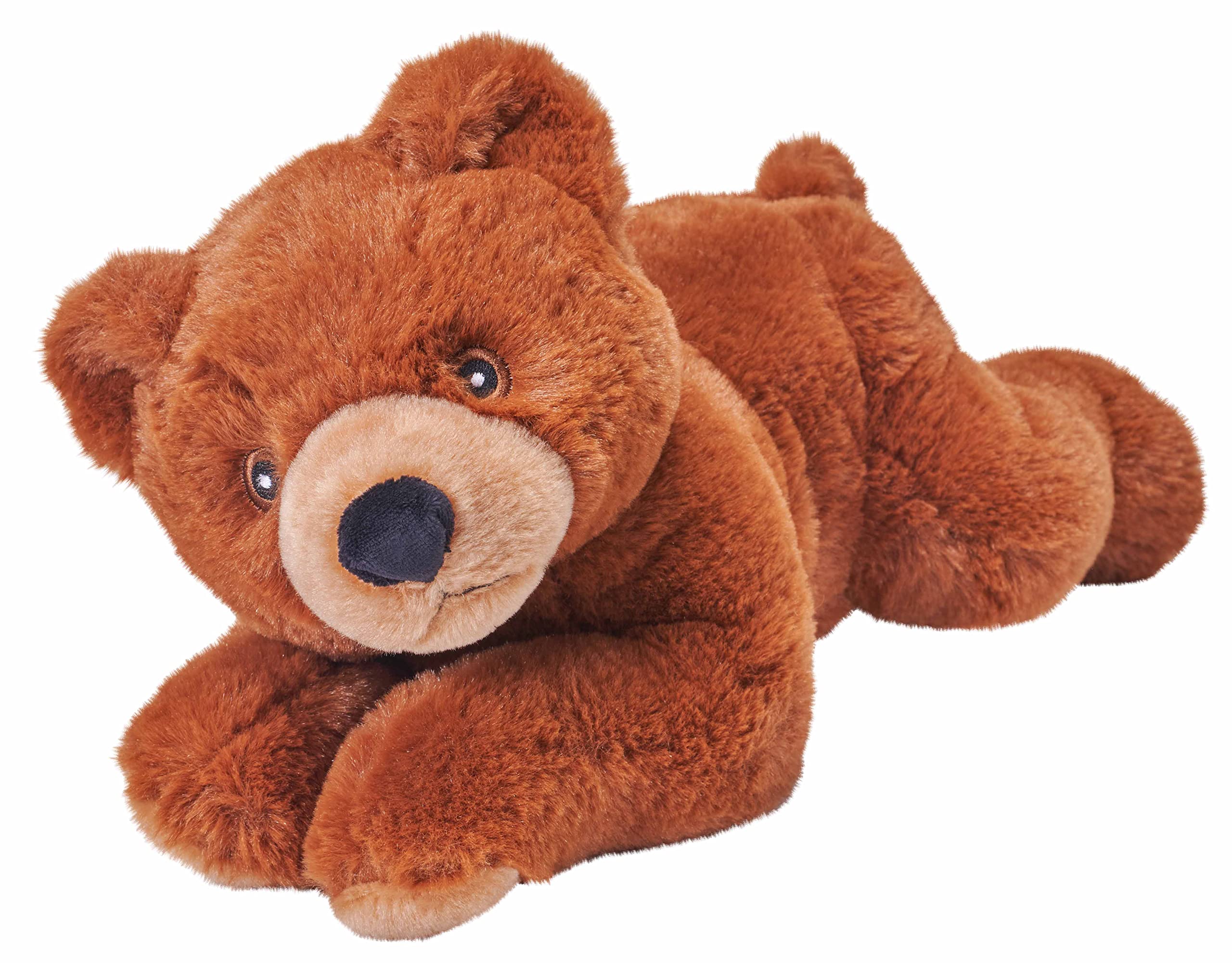Wild Republic Ecokins, Brown Bear, Stuffed Animal, 12 inches, Gift for Kids Plush Toy, Made from Spun Recycled Water Bottles
