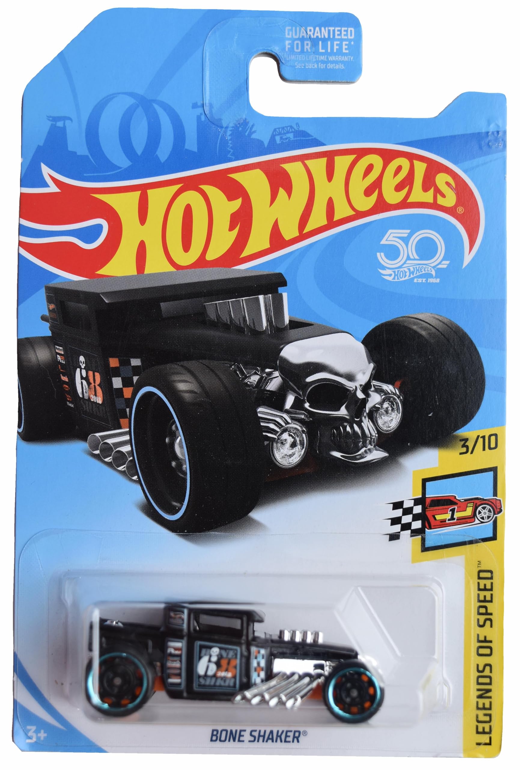 Amazon.com: Hot Wheels Bone Shaker, Legends of Speed 3/10 [Black