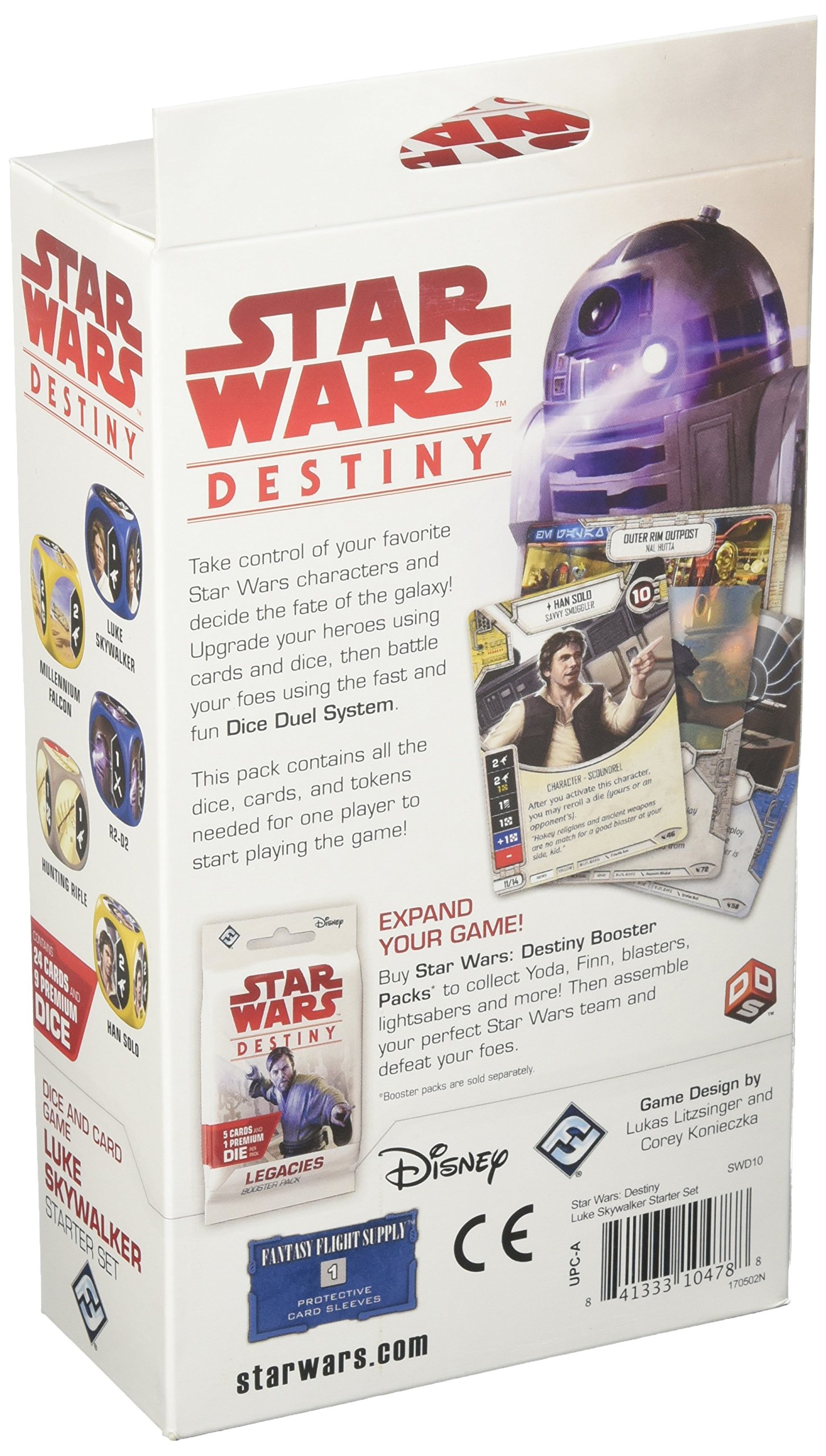 Star Wars Destiny Luke Skywalker Starter Set | Collectible Dice and Card Game | Strategy Game for Adults and Kids | Ages 10+ | 2 Players | Average Playtime 30 Minutes | Made by Fantasy Flight Games