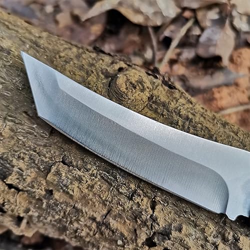 Miniatura 4 de Cuchillo tanto de hoja fija - Hoja afilada pulida - Cuchillos de camping con mango de paracaídas - Cuchillo de caza de supervivencia para exteriores