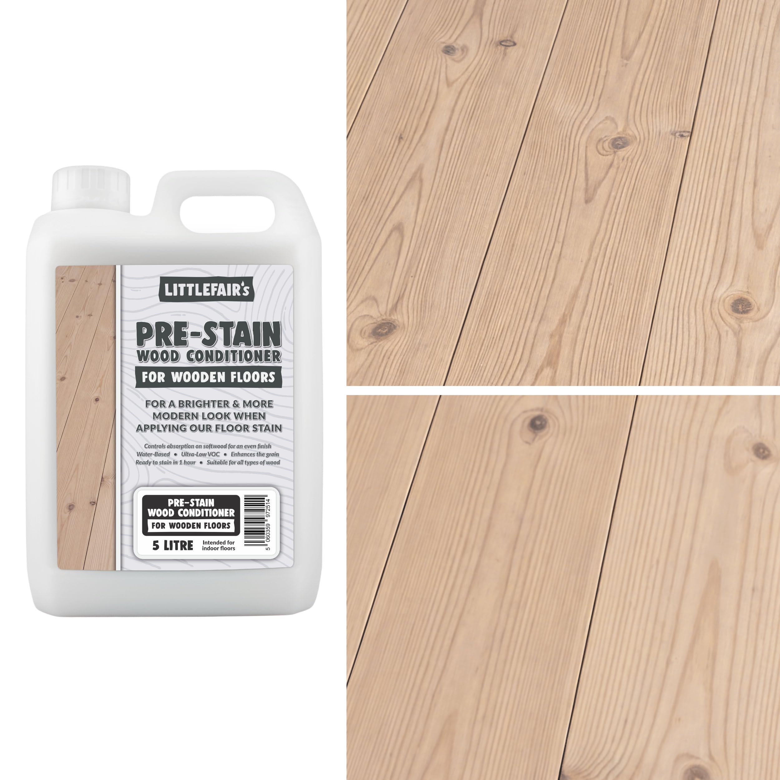B&Q - Wood Floor StainPre-Conditioner5 LtrLittlefair's