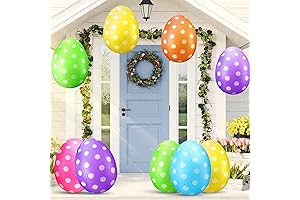 Decorative 12 Pack Inflatable Easter Eggs