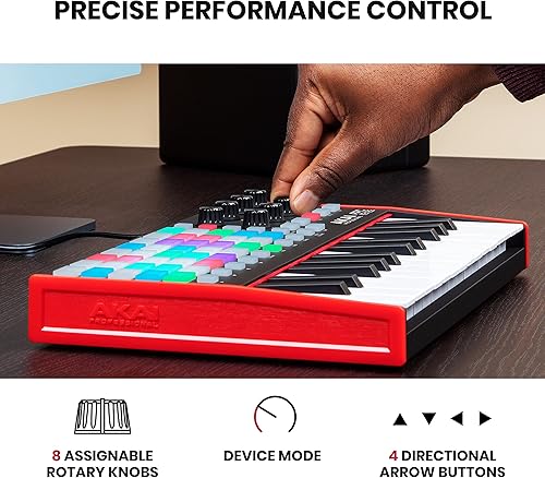 Miniatura 5 de Akai Professional APC Key 25 MK2 - Controlador de teclado USB MIDI de 25 teclas para lanzamiento de clip con Ableton Live Lite, 40 almohadillas RGB