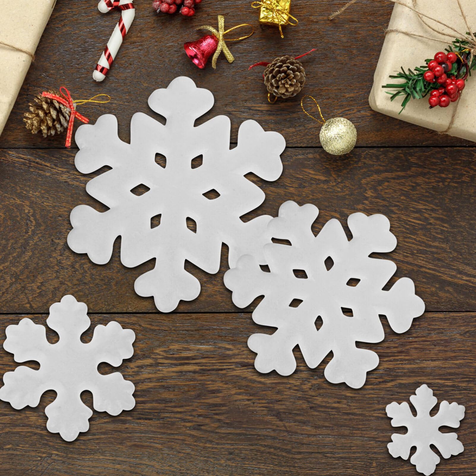 PRETYZOOM 22stücke Schaumstoff Schneeflocken zum Aufhängen Weihnachtsbaumanhänger Weihnachtsdeko mit Schneeflocken Hängende Ornamente für Weihnachtsfeier