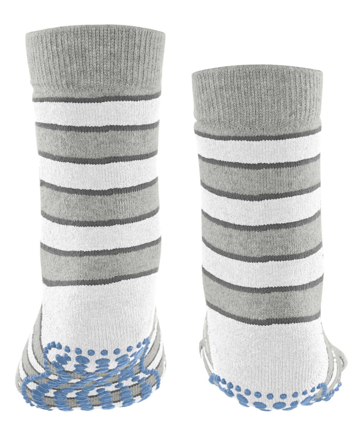 FALKE Unisex Kids Simple Stripes Slipper Socks Anti-Slip Printed Nubs On Sole Improved Grip Thick Flat Seam In Toe Area Patterned Multicoloured Breathable Sustainable Cotton 1 Pair