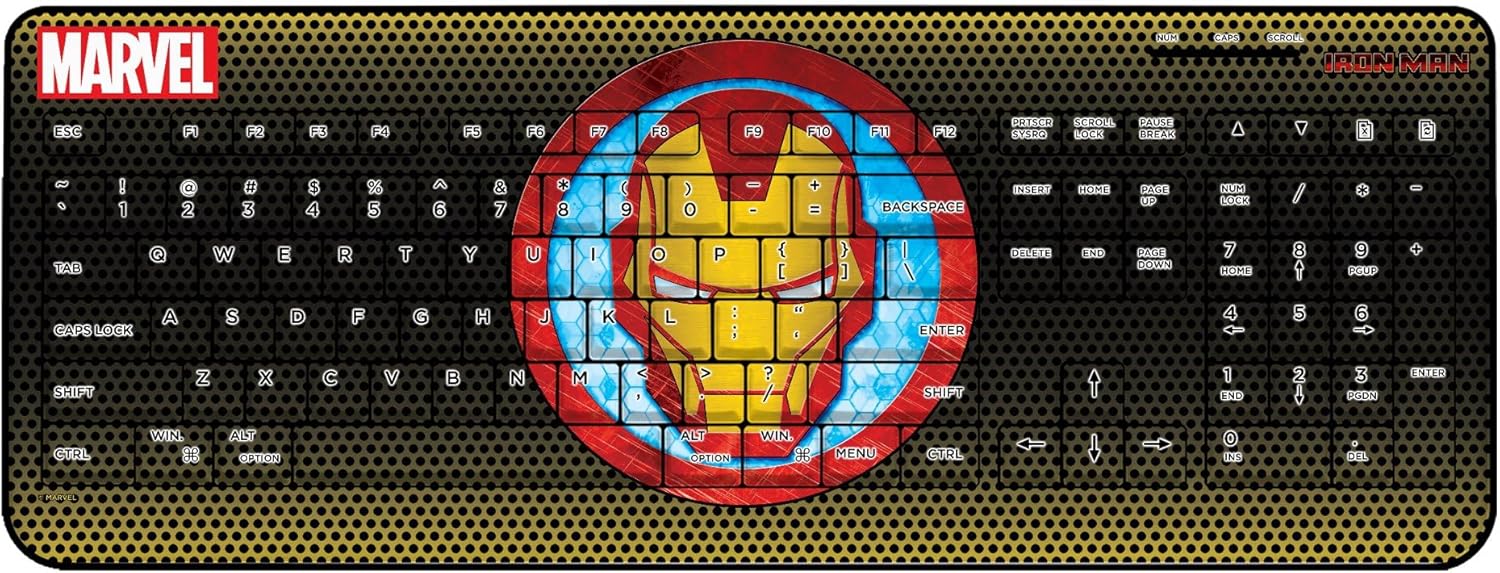 Marvel Avengers Iron Man Grid Wireless USB Keyboard
