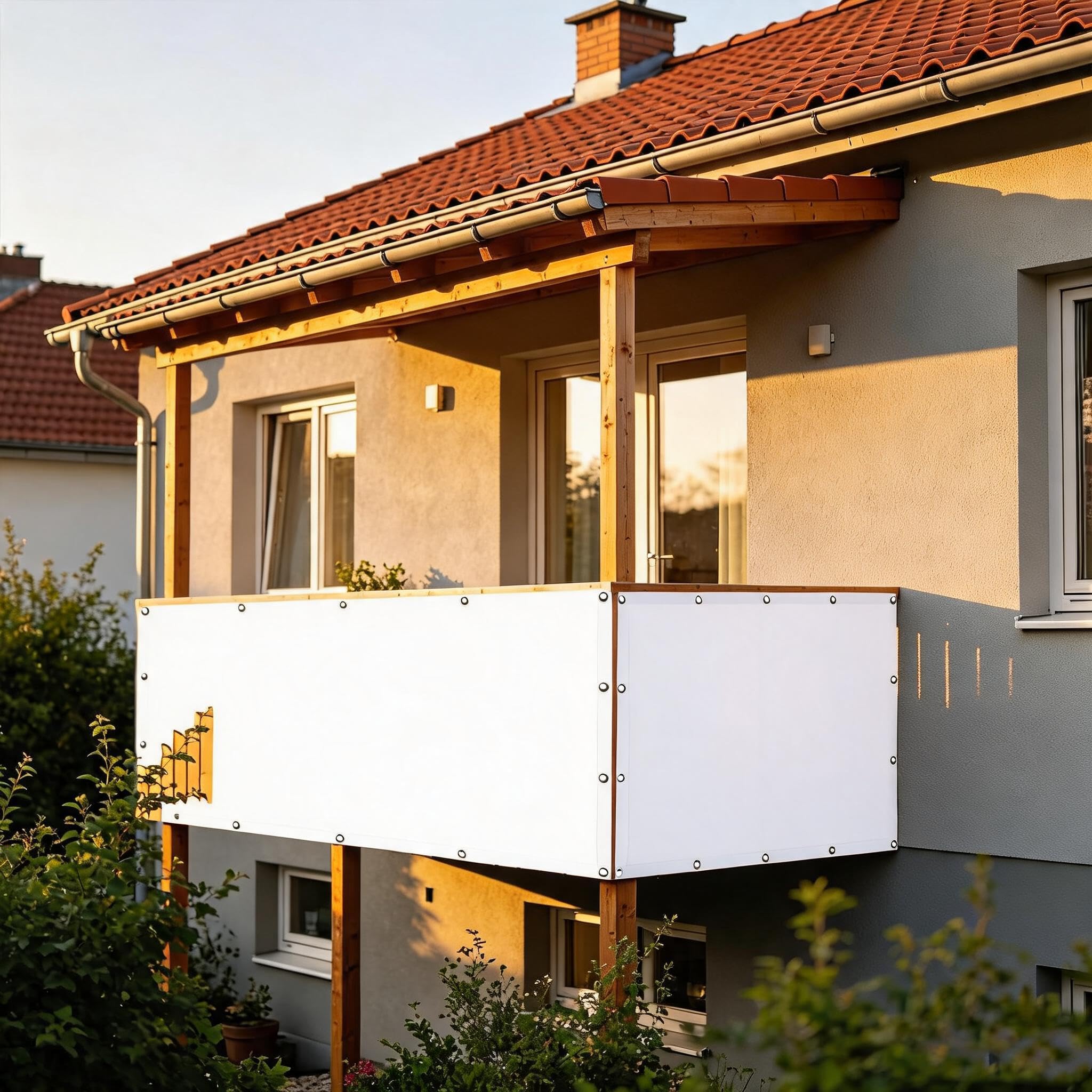 Filet d'ombrage pour Terrasse : Créez un Cocon Blanc et Ombragé