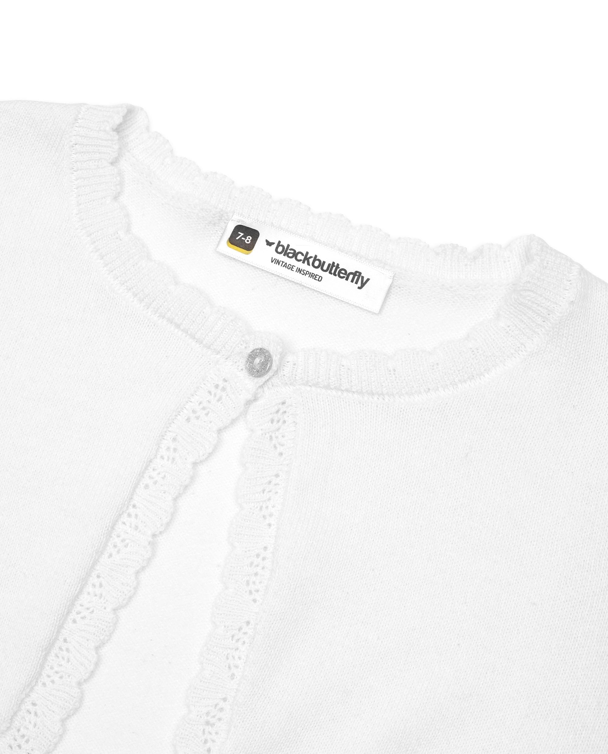 BlackButterfly Ragazze Maniche Lunghe Lavorato a Maglia Bambini Bambini Bolero Coprispalla