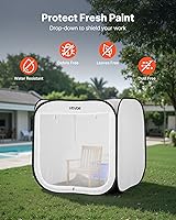 Vista 5 de VEVOR Tienda de Cabina de Pintura Portátil, Tienda de Pintura en Aerosol Portátil Emergente de 28.3 x 28.5 x 29.5 pulgadas con Puerta de Malla