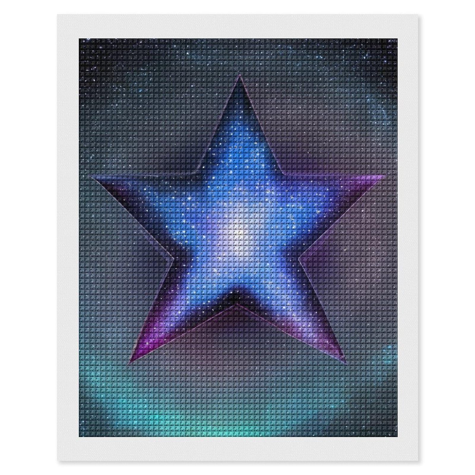 Stars Diamond Art Kits for Adults, DIY 5D Diamonds Painting Kits for Beginner, Round Full Drill Diamond Dots Painting, 16"x20" Diamonds Pictures Gem Art and Crafts Wall Decor