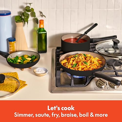 Miniatura 4 de bella Juego de utensilios de cocina de 12 piezas con revestimiento antiadherente de cerámica EverGood, apto para lavavajillas y horno, compatible