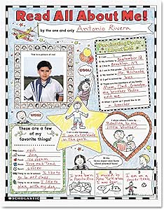 Instant Personal Poster Sets: Read All About Me! : 30 Big, Write-and ...