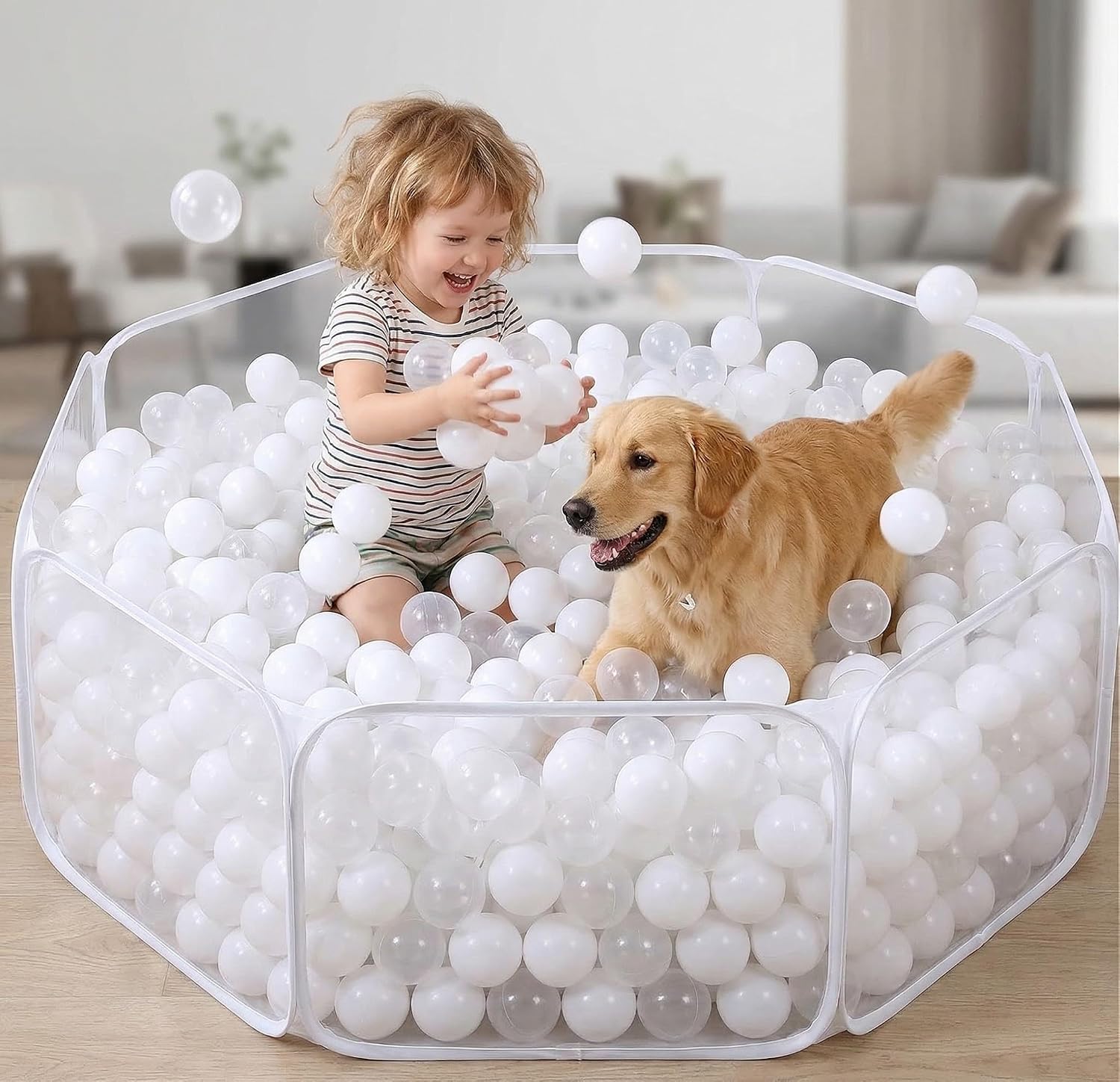 Plastic Pit Balls, 2.2 Inch, 100/200/500 Pieces, Non-Toxic, BPA-Free, Phthalate-Free