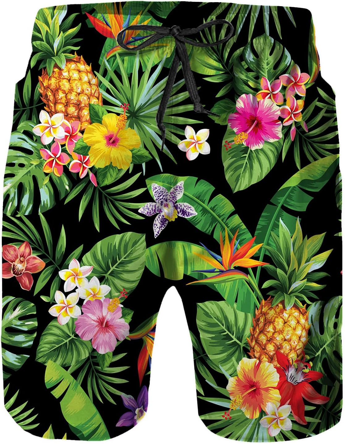 Mens Quick Dry Swim Trunks with Mesh Lining, Summer Surf Long Beach Pants Board Shorts Bathing Suits
