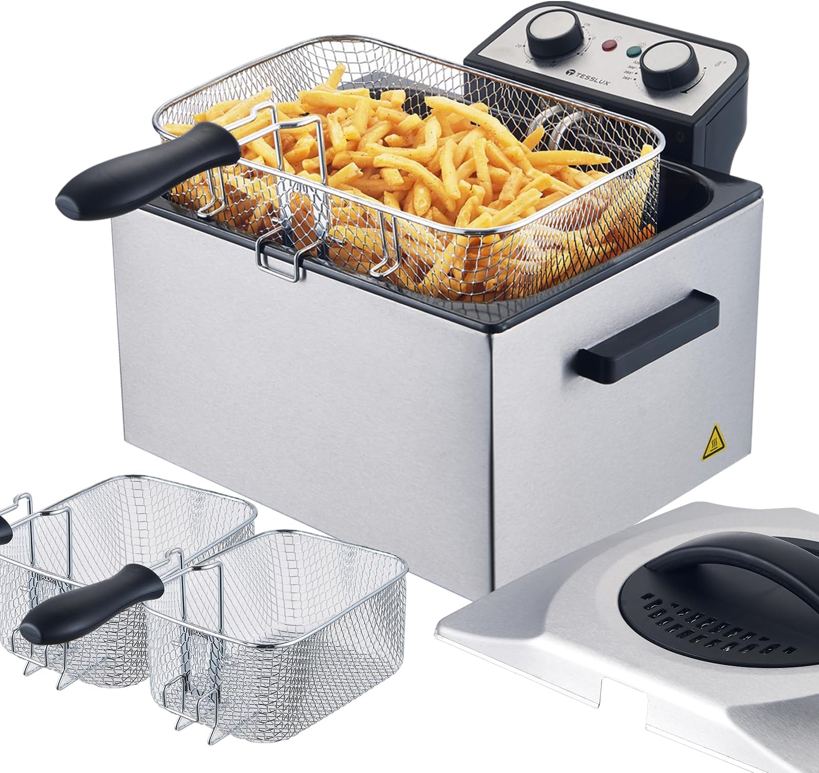 Presto 05466 Stainless Steel Dual Basket Pro Fry Immersion