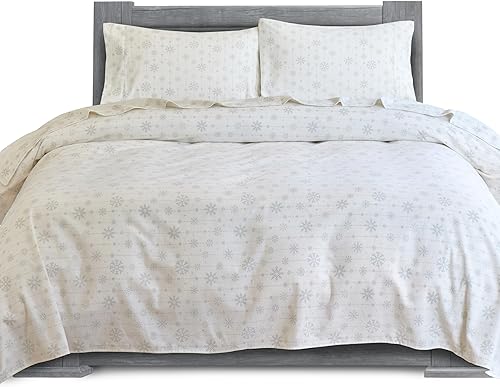 Elegant Comfort Juego de sábanas suaves de franela de 100% algodón turco, 4 piezas, calidad premium, sábana bajera con bolsillo profundo, ultra