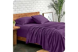 Bare Home Queen Plum Sheets