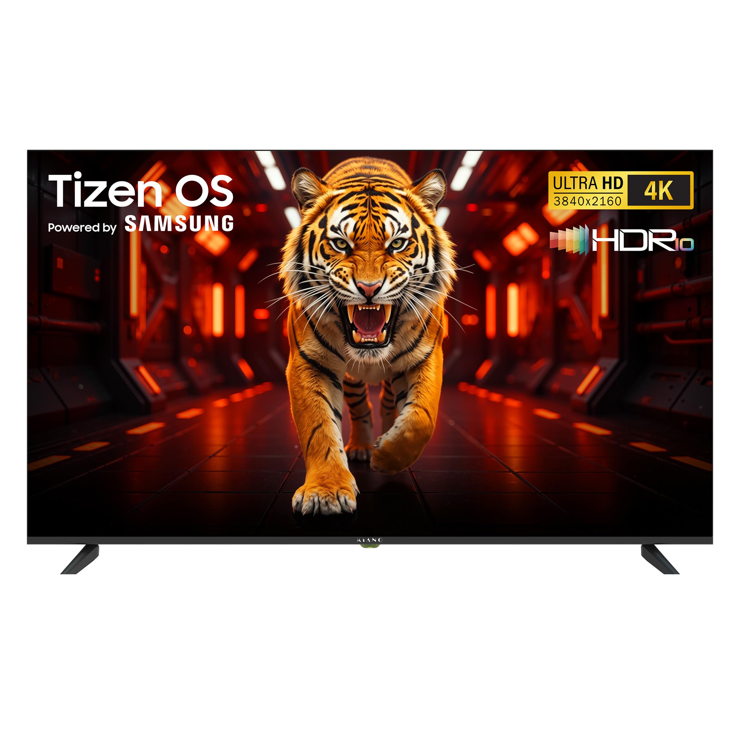 Kiano Elegance Smart TV LED 55 Pulgadas (140 cm) 4K UHD con TIZEN OS Dolby Audio, Triple Sintonizador DVB-T2/C/S2, 3× HDMI, Grabación PVR USB, Wi-Fi