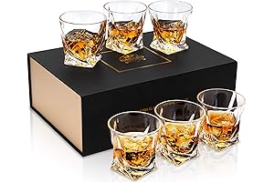 KANARS Crystal Whiskey Glasses: 6 Luxurious Rocks Glasses for Memorable Evenings