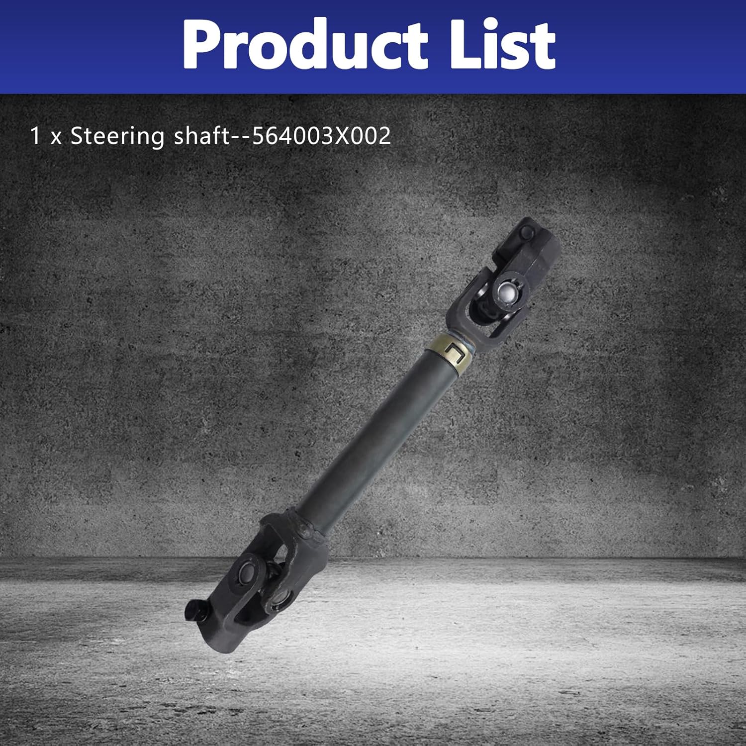 Steering Shaft, Front Intermediate Steering Shaft Compatible with 2013-2015 Hyundai Elantra GT 2014-2016 Kia Forte #56400-3X002