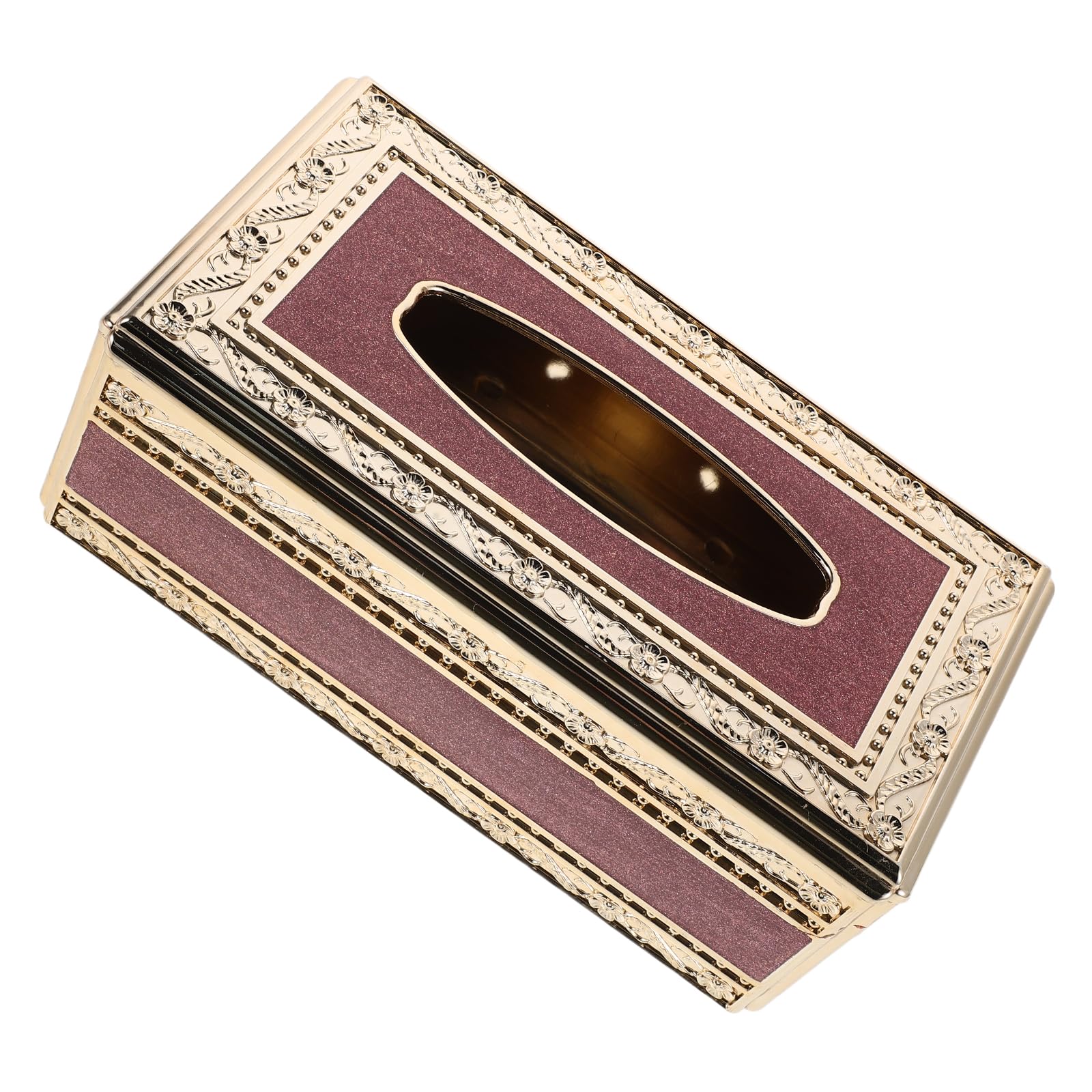 Boîte à mouchoirs dorée acrylique grande taille pour cacher les cartons laids