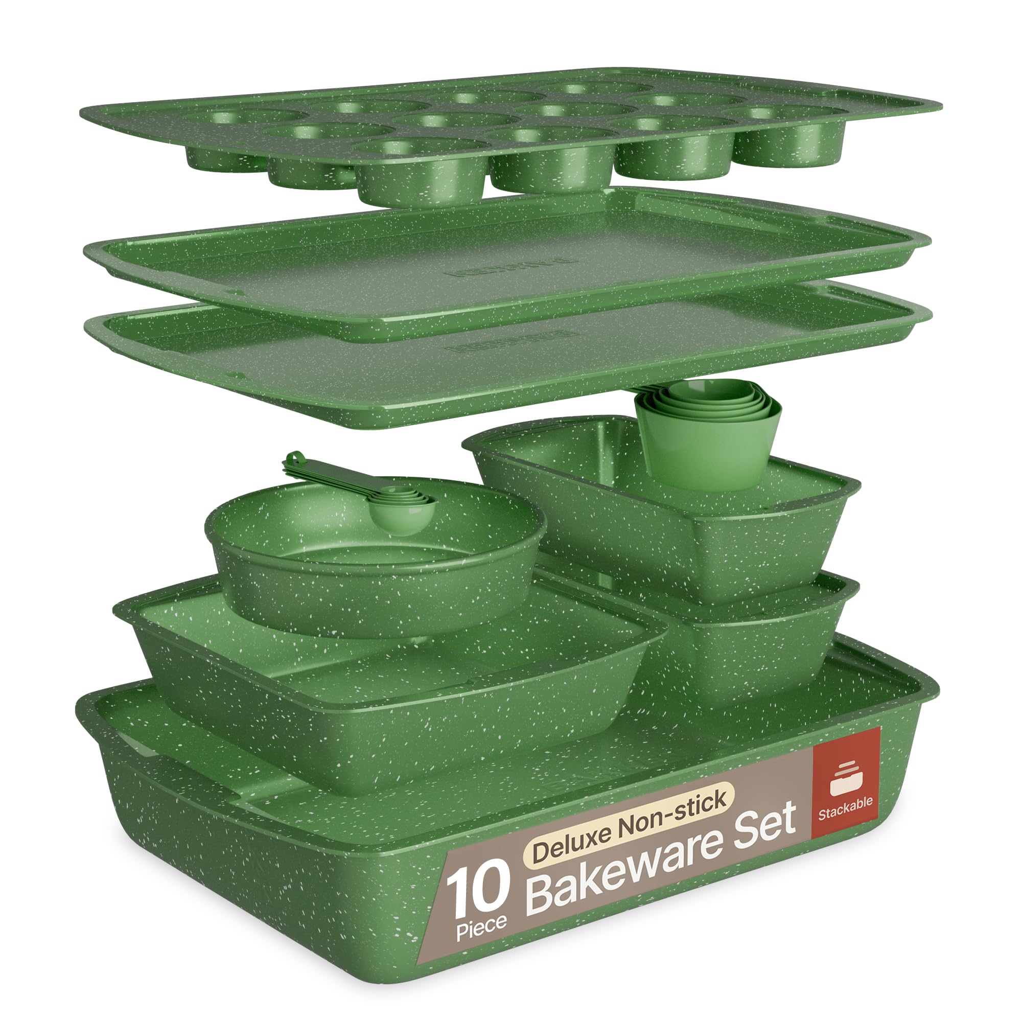Bakken-Swiss Green 10-Piece Bakeware Set