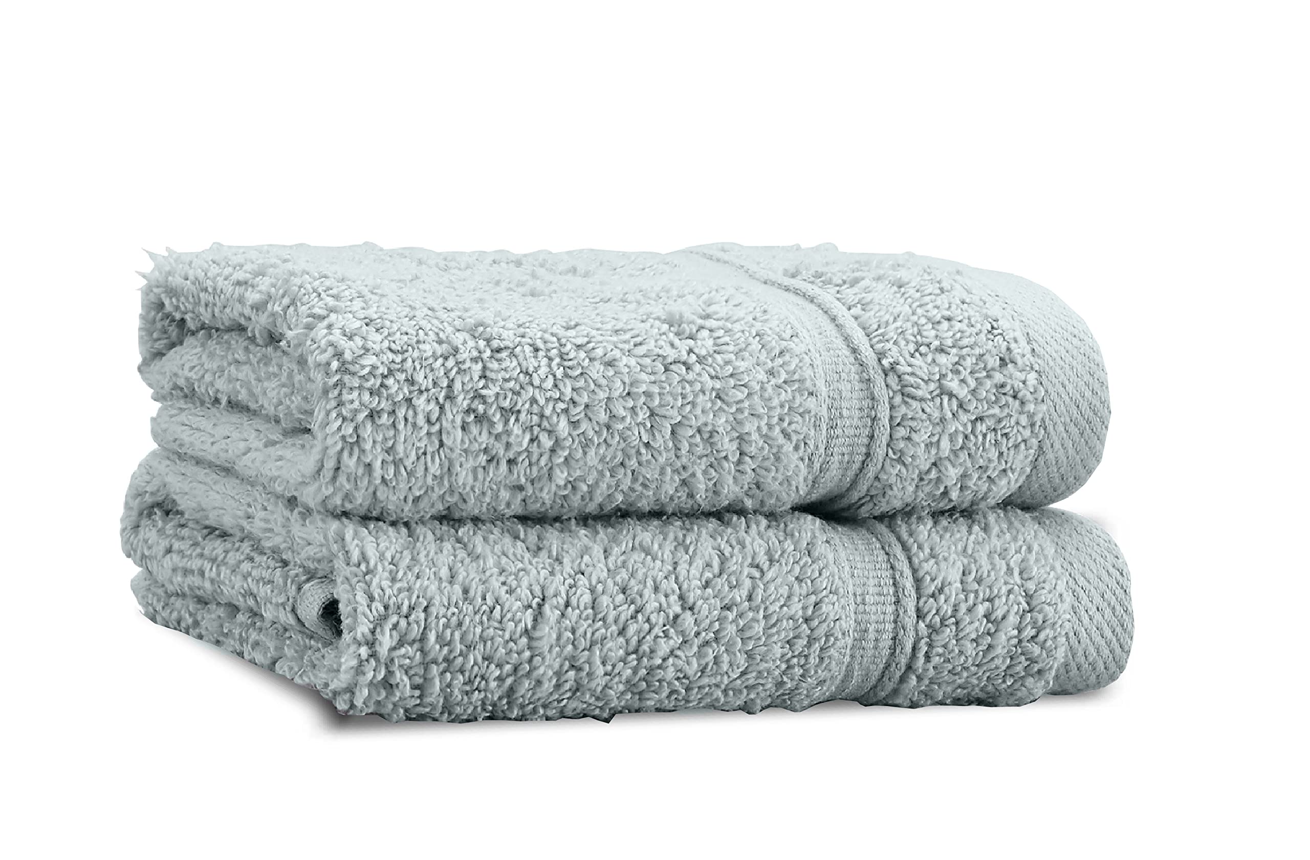 Catherine Lansfield Zero Twist Cotton 30x30cm Face Cloth Pair Sage Green, Face Cloth Pair - 30x30cm - Image 3