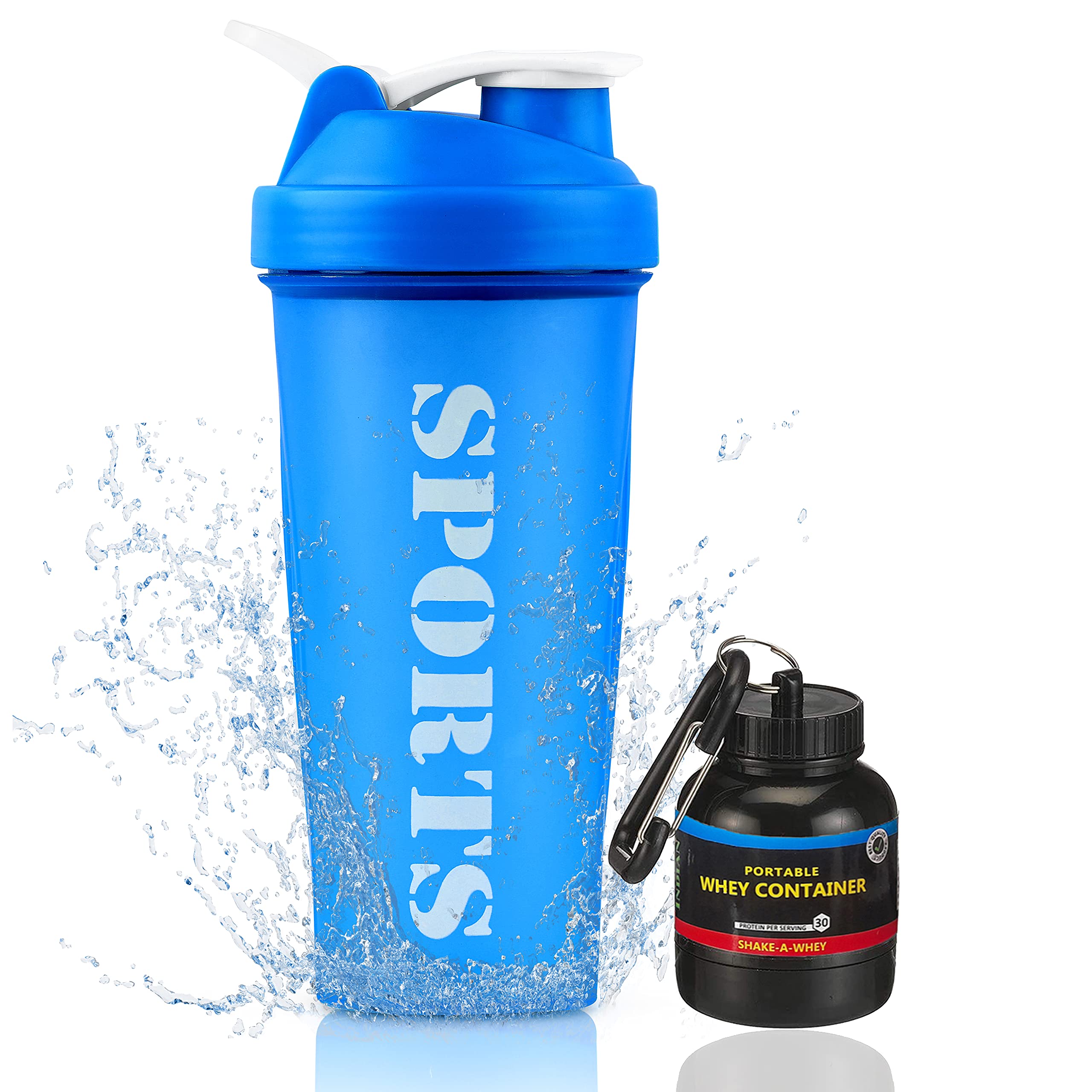 Sports Shaker Combo- Gym Shaker and Wheyloader/Funnel |Gym Shaker I Sipper Bottle I Protein Shaker Bottle IShaker Bottle|Gym Shaker Bottle-600ml Pack of 2-image-44