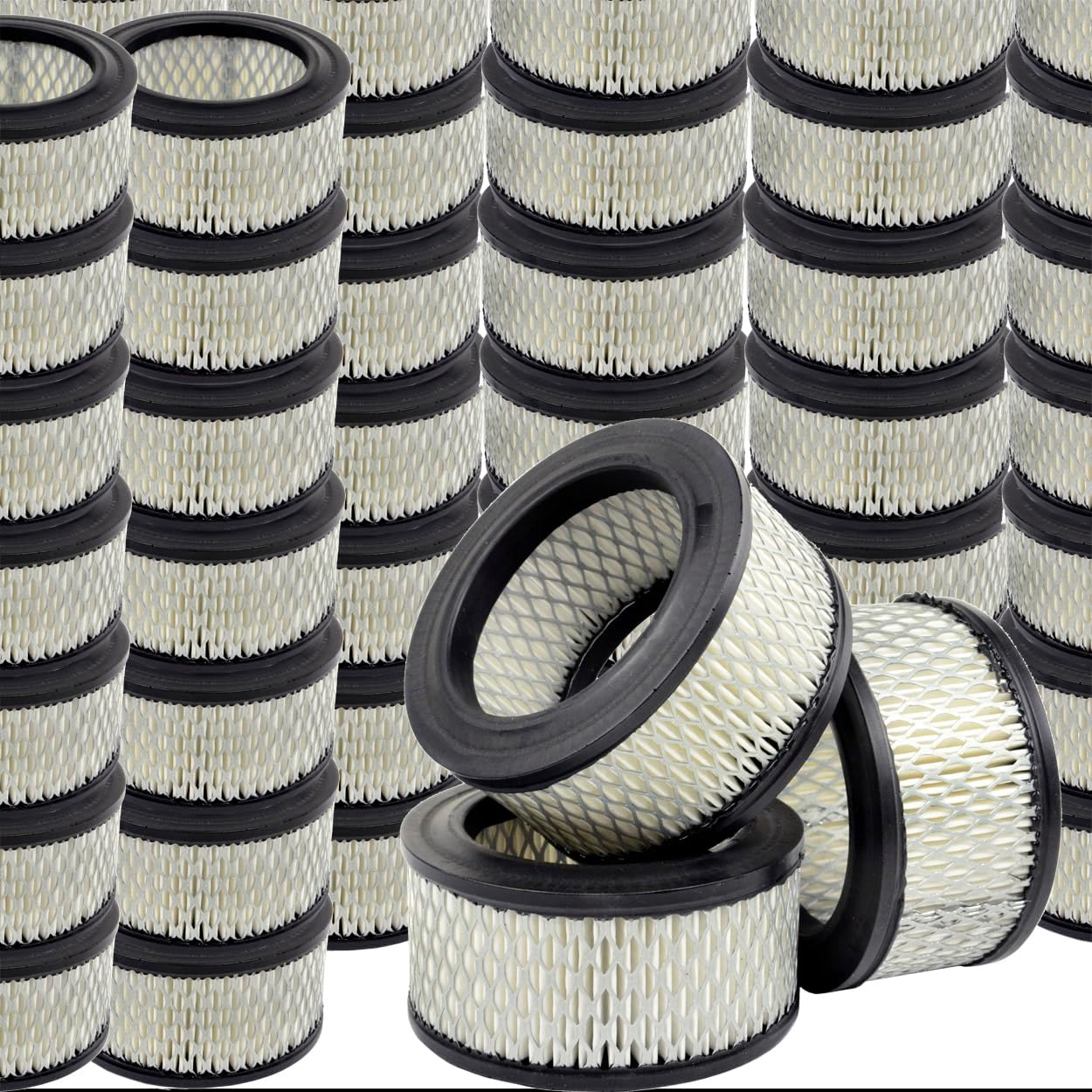 Replacement Paper element for air compressor REPLACES CAMPBELL HAUSFELD STO739-03 & STO739-03AU CHAMPION P5050A CURTIS VA1118 GARDNER DENVER 2109945 INGERSOL RAND 32170979 SULLAIR 243196 (144 PACK)