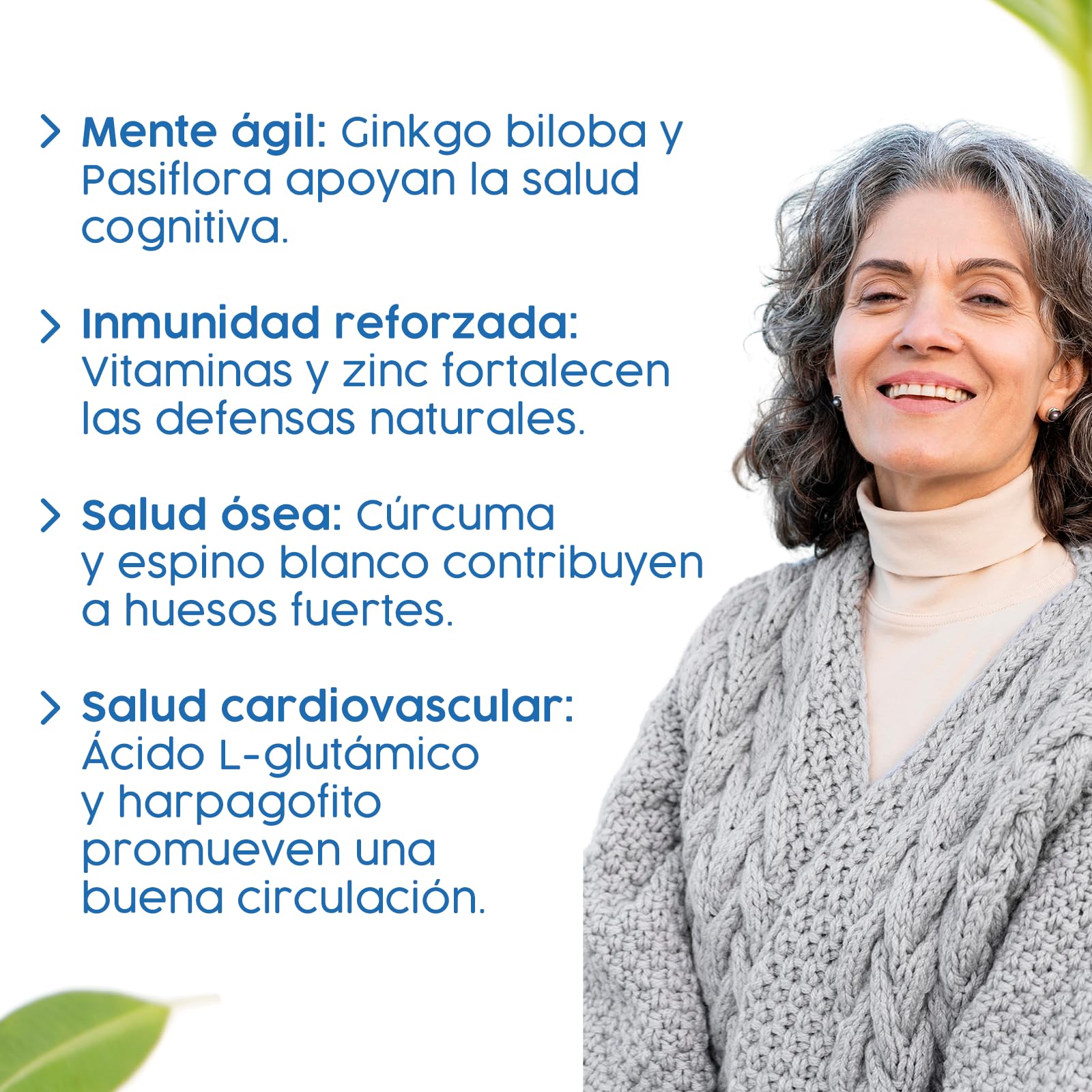 Espadiet Jalea oro 3ra edad 1500– Con Gingko Biloba, Harpagofito, Cúrcuma, Zinc Vitaminas C, del Complejo B y D – Salud del Corazón, Cognitiva, Ósea y Antioxidante – 20 viales de 10ml
