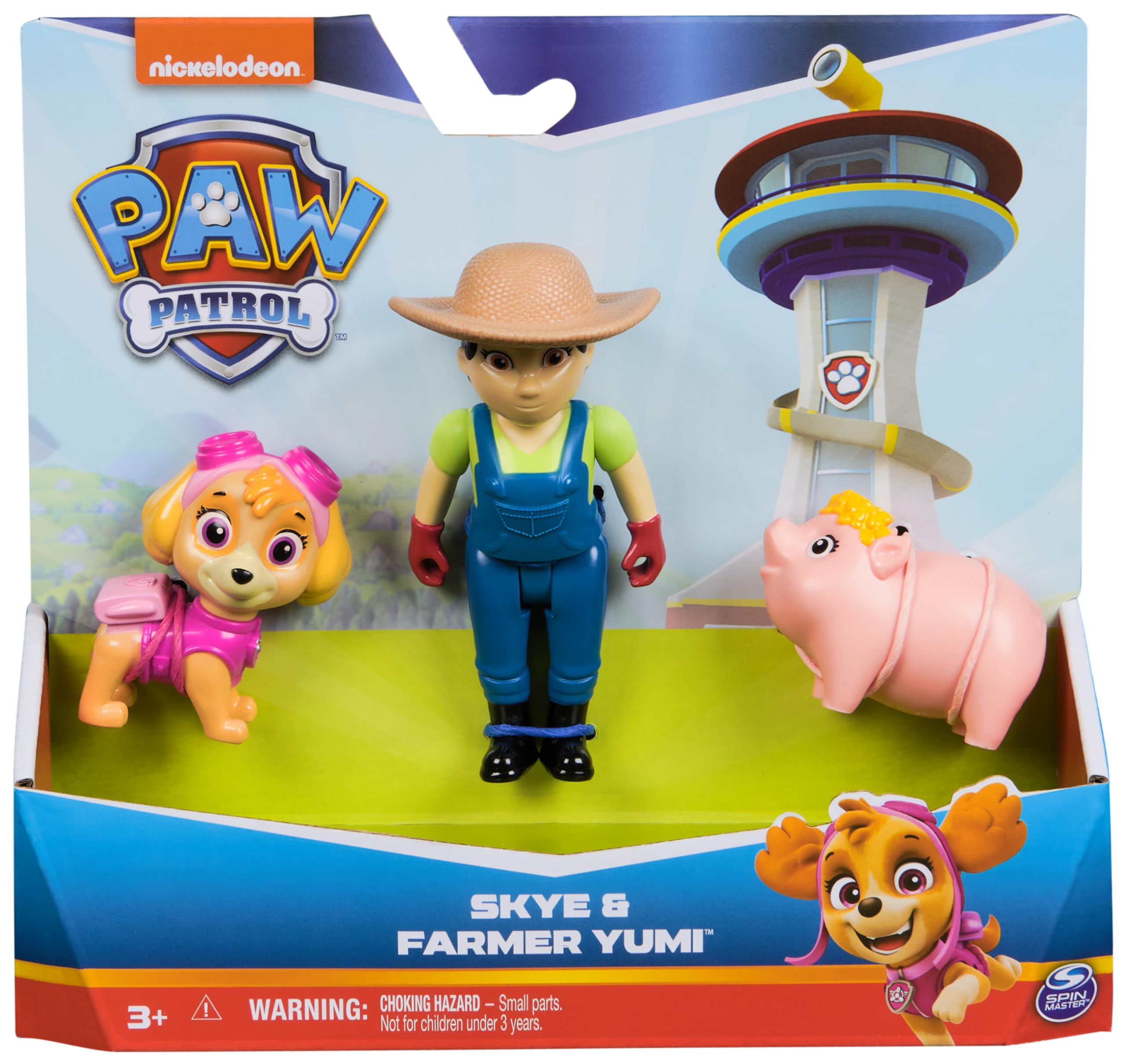 Paw Patrol Skye, Farmer Yumi and Piggie Figures, Kids Toys for Boys and Girls Aged 3 and Up - Image 2