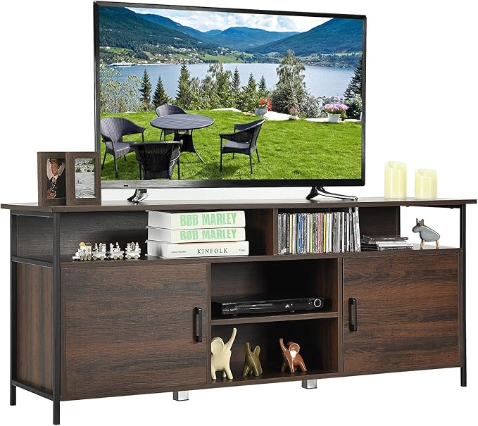 Tangkula TV Stand for TVs up to 65", 58" TV Console Table w